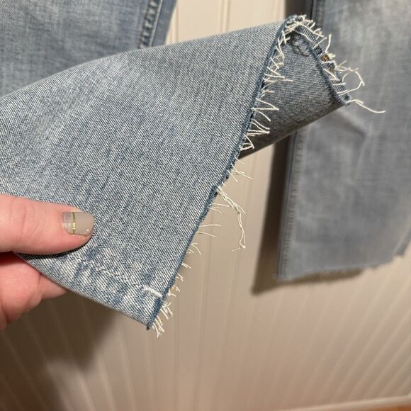 Driftwood Royce Straight Leg Jeans Raw Hems Size 32 - Picture 4 of 8